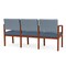 Lesro 3 Seat Tandem Seating W/ No Center Arms, 65 in W 26 in L 31.5 in H, Lenox Series LW3101 - alternate 2